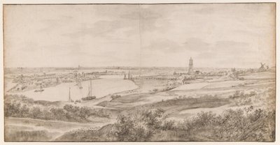 Vista de Rhenen a partir do leste de Anthonie Waterloo