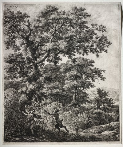 Pan e Syrinx. de Anthonie Waterloo