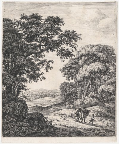 A Partida de Hagar, século XVII. de Anthonie Waterloo