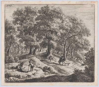 Os caçadores, século XVII. de Anthonie Waterloo