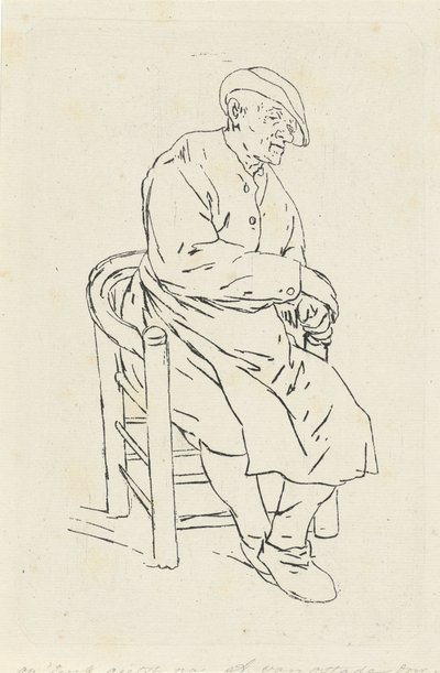 Homem sentado em uma poltrona de Anthonie Willem Hendrik Nolthenius de Man