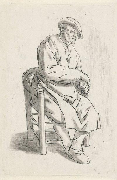 Homem sentado numa poltrona de Anthonie Willem Hendrik Nolthenius de Man
