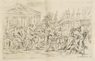 Satyr com ninfas dançantes
Bacanais (título da série) de Anthonie de Winter