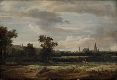 Paisagem com vista para uma cidade de Anthonie van Borssom