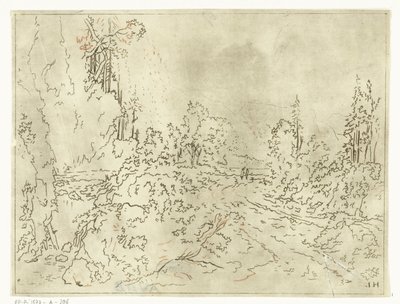 Paisagem montanhosa de Anthonie van den Bos