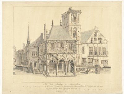 A Câmara Municipal Velha, Amesterdão, 1641
The Old Town Hall, Amesterdão (título sobre o objecto) de Anthonie van den Bos