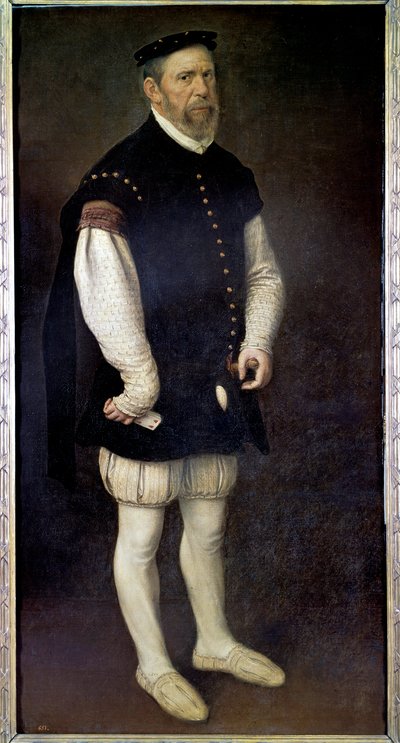 Retrato no pé de Pejeron, bobo do Conde de Benavente Pintura de Antonio Moro (1517-1575) Século XVI Madrid, Museu do Prado de Anthonis Mor van Dashorst