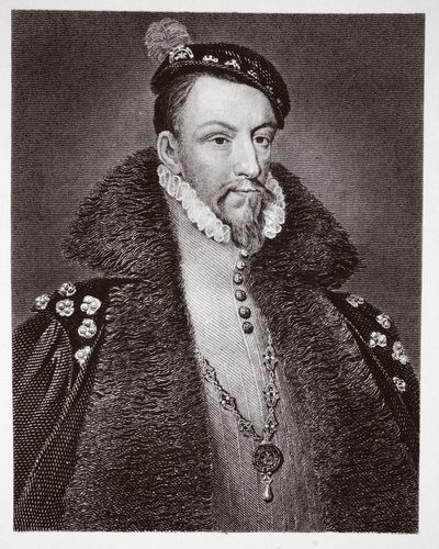 Thomas Radclyffe, conde de Sussex, gravado por H. Robinson de Anthonis van Dashorst Mor