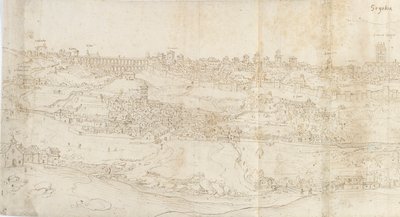 Vista panorâmica de Segóvia do leste, c1560-1570 de Anthonis van den Wyngaerde