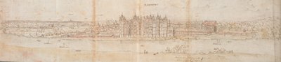 Palácio de Richmond do outro lado do Tâmisa, 1562 de Anthonis van den Wyngaerde