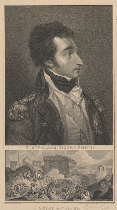 Almirante William Sidney Smith e The Seige of Acre de Anthony Cardon