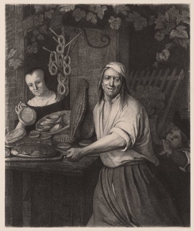 Bakker Arent Oostwaard e sua esposa Catharina Keizerswaard padeiro de biscoito de Anthony Cornelis Cramer