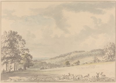 Cervos descansando em Albury Park de Anthony Devis