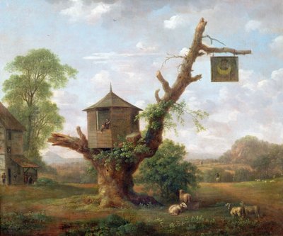 O homem na hospedaria da lua, c.1770 de Anthony Devis