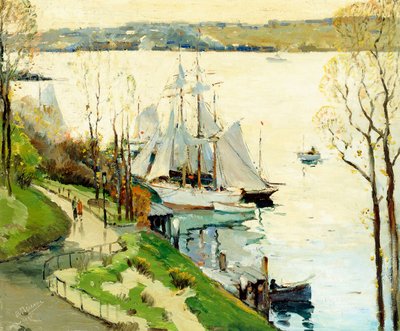A bacia de barcos da 79th Street, Nova Iorque de Anthony Thieme