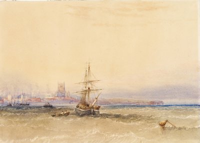 Manhã, Hartlepool de Anthony Vandyke Copley Fielding