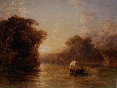 Ubaldo e Carlo no Barco Encantado de Anthony Vandyke Copley Fielding
