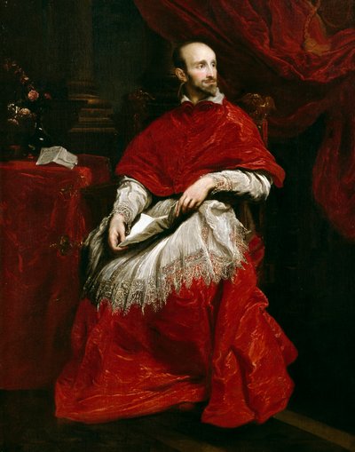 Cardeal Bentivoglio (óleo sobre tela) de Anthony van (after) Dyck