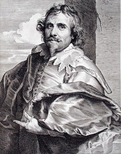 Daniel Mytens (c.1590-c.1647), gravada por Paulus Pontius (1603-58) (gravura) de Anthony van (after) Dyck