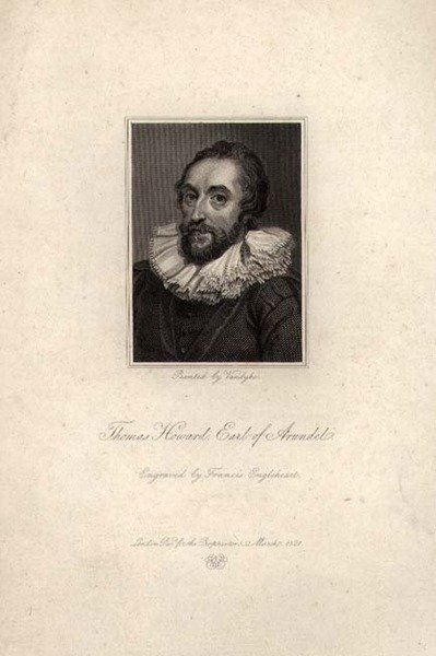 Thomas Howard, Conde de Arundel (1585-1646), gravada por Francis Engleheart de Anthony van (after) Dyck