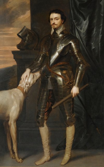 "Retrato de Thomas Wentworth de Anthony van (studio of) Dyck