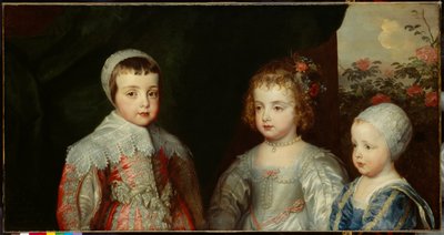 Três filhos mais velhos de Charles I c.1635 (óleo sobre tela) de Anthony van (studio of) Dyck