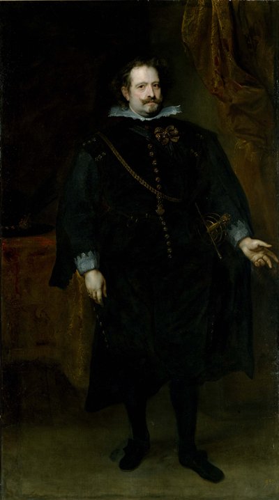 Diego Felipe de Guzman, Marquês de Regganes. de Anthony van Dyck