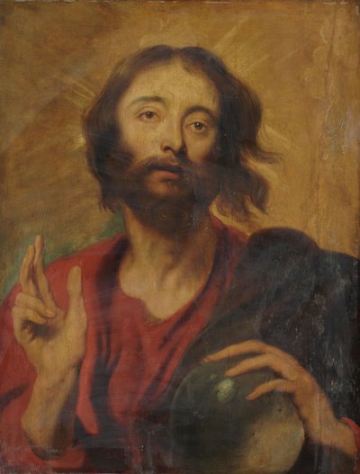Cristo como Salvador do Mundo de Anthony van Dyck