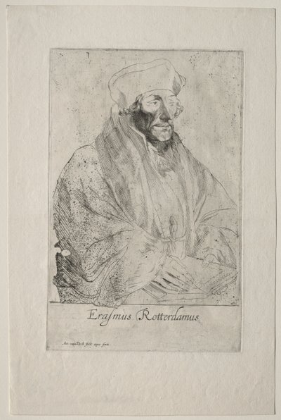 Desidério Erasmo de Roterdã de Anthony van Dyck