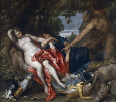 Diana e sua ninfa surpreendidas pelo sátiro de Anthony van Dyck
