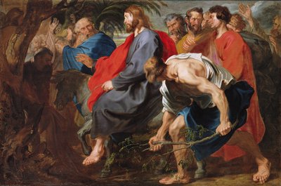 Entrada de Cristo em Jerusalém, c.1617 (óleo sobre tela) de Anthony van Dyck