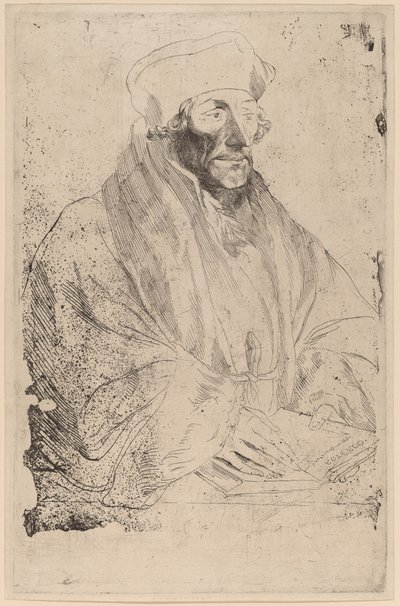 Erasmo de Roterdã, provavelmente 16261641. de Anthony van Dyck