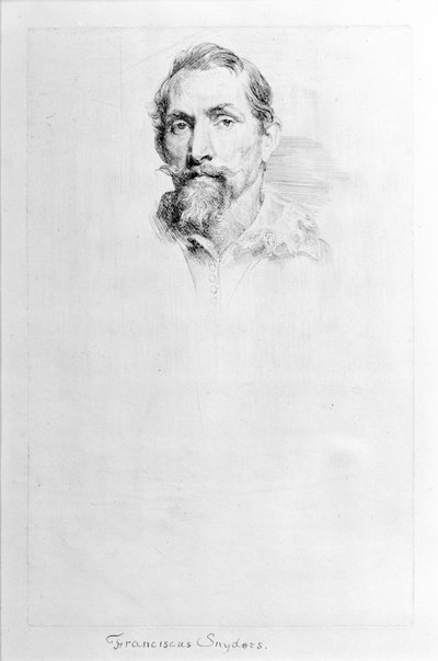 Frans Snyders, da Iconografia, início do século XVII. de Anthony van Dyck