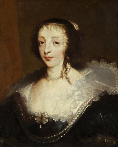 Henrietta Maria, Rainha de Carlos I, c.1630 (óleo sobre tela) de Anthony van Dyck