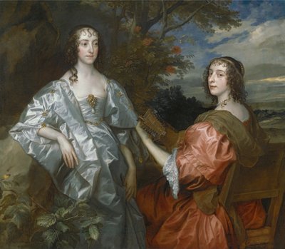 Catarina, Condessa de Chesterfield, e Lúcia, Condessa de Huntingdon de Anthony van Dyck