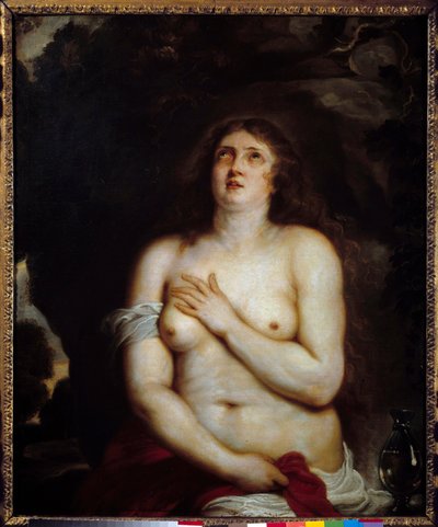 Madeleine. Representação de Santa Maria Madalena em êxtase. Pintura de Anton Van Dyck (1599-1641) de Anthony van Dyck