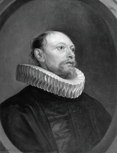 Homem com um Ruff, do século 17. de Anthony van Dyck