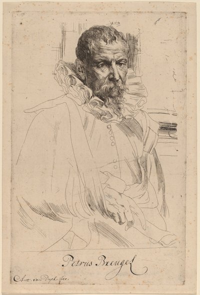 Pieter Bruegel, o Jovem, provavelmente 16261641. de Anthony van Dyck