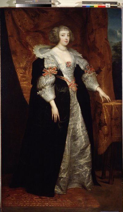 ""Retrato de uma mulher da nobreza holandesa"" Pintura de Sir Anthonis (Antoine, Anthony ou Antoon) van Dyck (1599-1641) Museu Estatal do Século XVII Arkhangelskoye Estate, Moscou de Anthony van Dyck