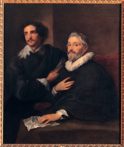 Retrato dos Irmãos de Wael (Retrato dos Irmãos de Wael) - Pintura de Sir Anthonis (Anton ou Antoon) van Dyck (1599-1641), óleo sobre tela (120x103 cm), cerca de 1620-1630, arte inglesa de Anthony van Dyck