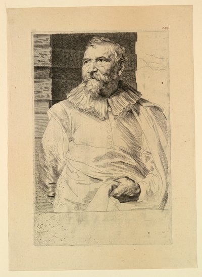 Retrato de Adam van Noort, dos Ícones dos Príncipes dos Homens de Anthony van Dyck