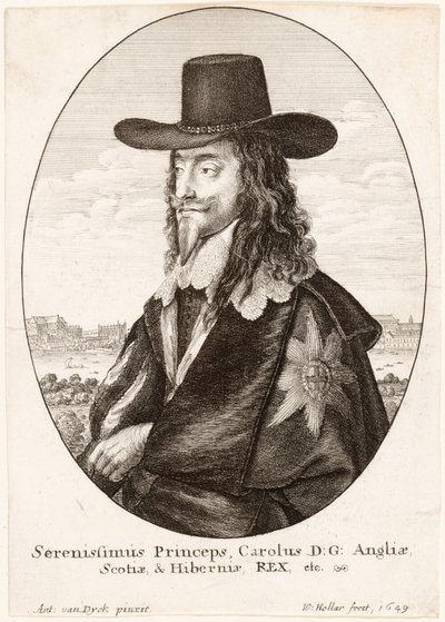 Retrato de Charles I, pub. 1649 de Anthony van Dyck