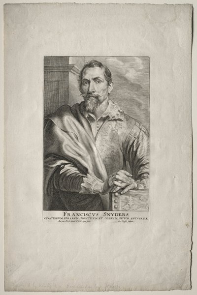 Retrato de Frans Snyders. de Anthony van Dyck