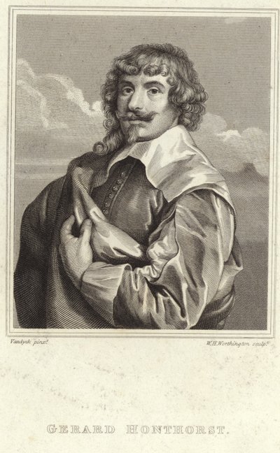 Retrato de Gerard van Honthorst de Anthony van Dyck