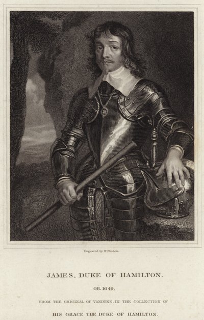 Retrato de James Hamilton, Duque de Hamilton de Anthony van Dyck