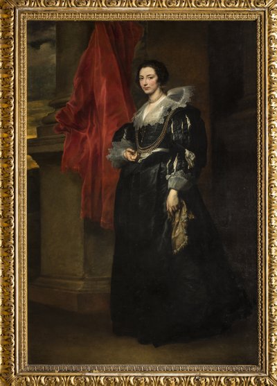 Retrato de Johanna de Blois, c.1634-35 (óleo sobre tela) de Anthony van Dyck
