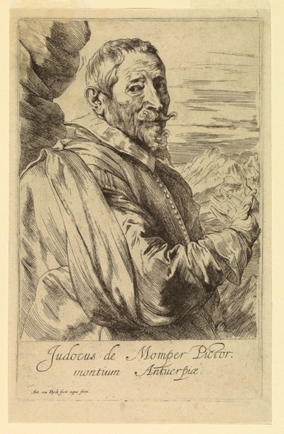 Retrato de Josse de Momper, dos ícones dos príncipes dos homens de Anthony van Dyck
