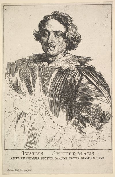 Retrato de Justus Suttermans, século XVII. de Anthony van Dyck