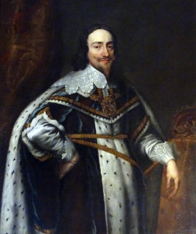 Retrato do rei Carlos I da Inglaterra (óleo sobre tela) de Anthony van Dyck