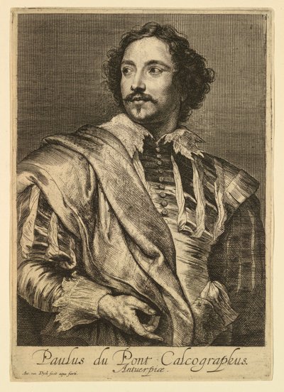 Retrato de Paulus Pontius, dos ícones dos príncipes dos homens de Anthony van Dyck